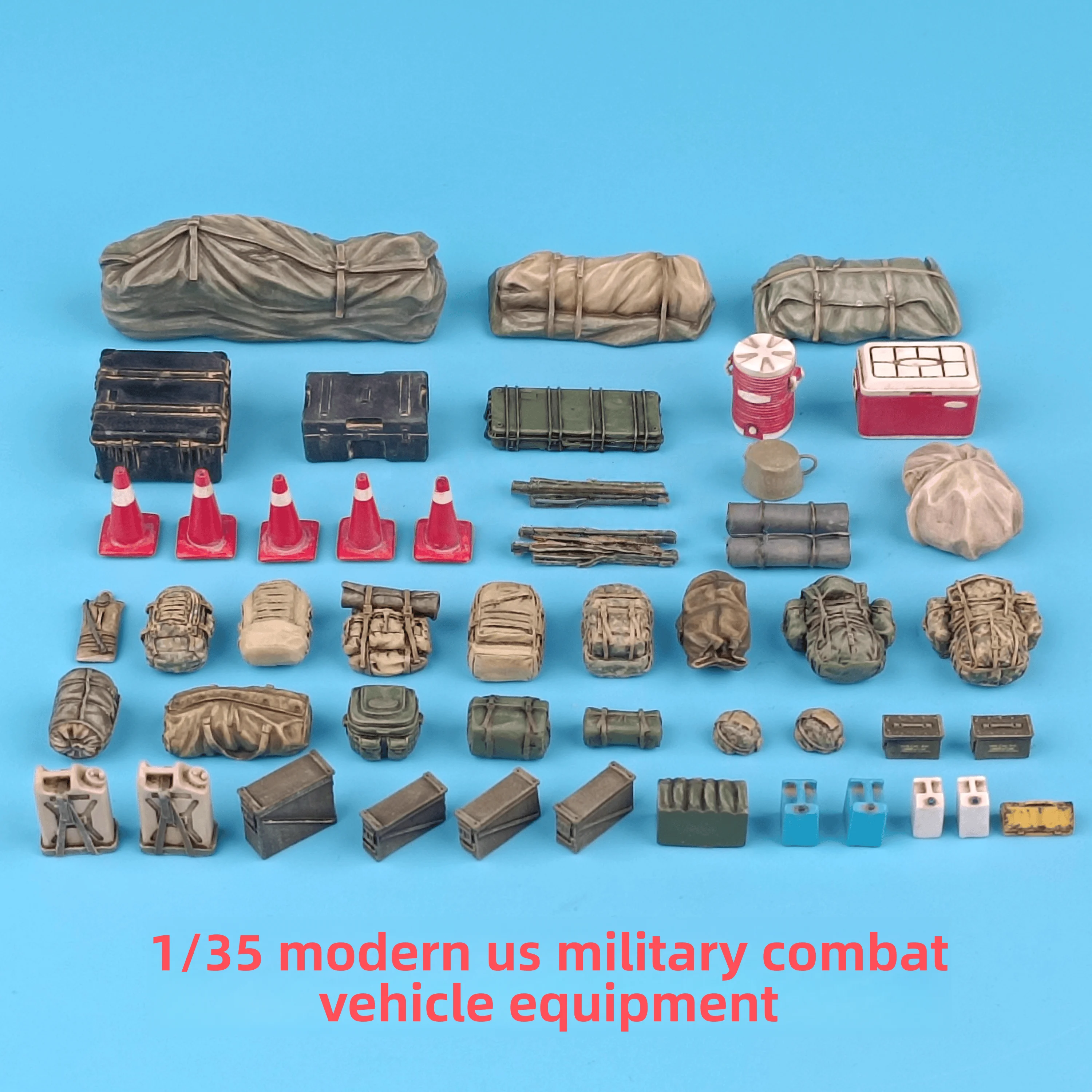 1/35 Resin Model, GK， Model Assembly Kit, Modern US Tank Armored Vehicle External Equipment Package, Unpainted