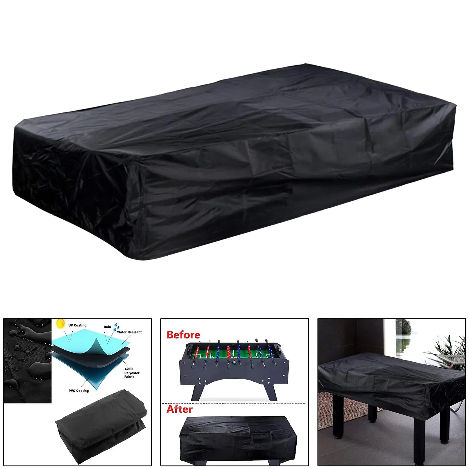 

Drawstring Foosball Cover Resistant Waterproof Furniture Protector for Game Room and Coffee Chair