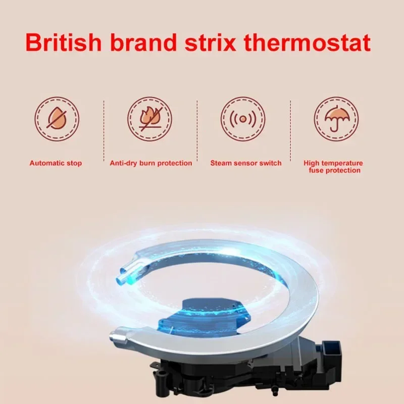 กาน้ำพกพาขนาดเล็ก teko listrik 220V, กาต้มน้ำไฟฟ้าฉนวนกันความร้อนปิดอัตโนมัติแบบบูรณาการ