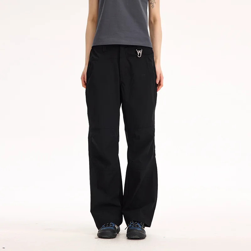 المشي لمسافات طويلة في الهواء الطلق السراويل الرياضية خفيفة الوزن سريعة الجافة مقاوم للماء الشمس واقية سراويل تقليدية مستقيم الساق بنطال رياضي للجنسين YWEX