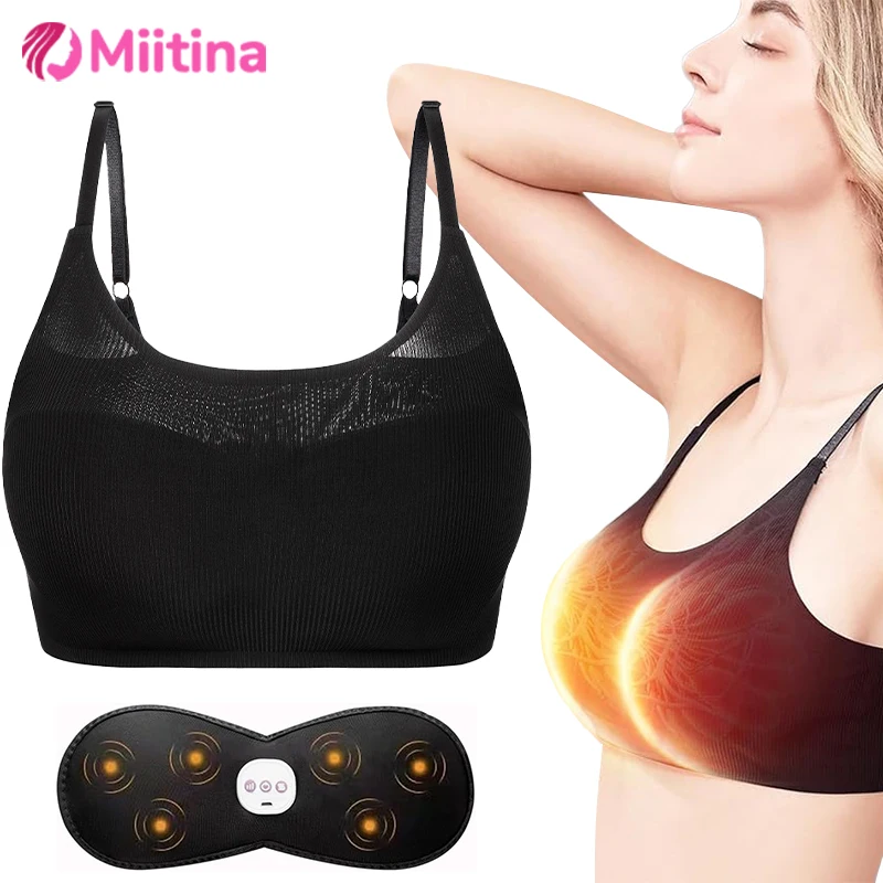 

Electric Breast Massage Bra Electronic Vibration Chest Massager Breast Enhancement Instrument Breast Heating anti sagging