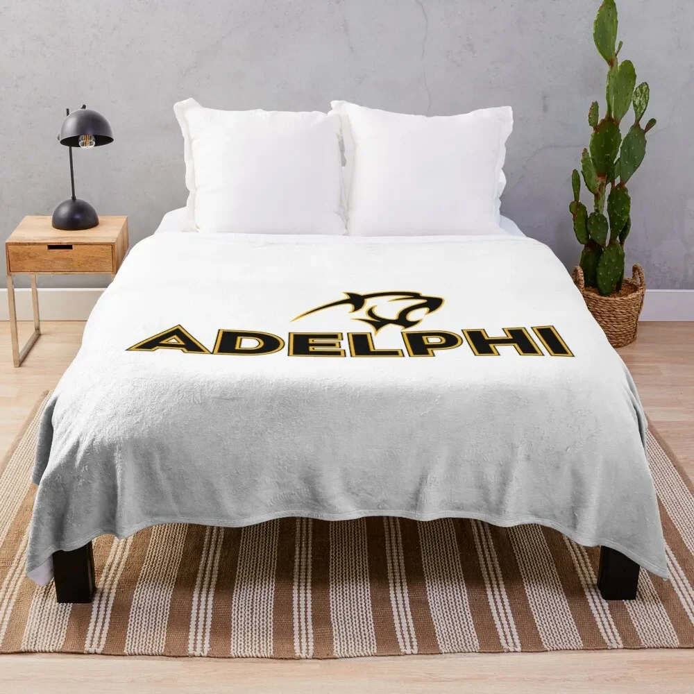 

Adelphi Panthers, Adelphi University logo Throw Blanket Comforter Blankets Sofas Of Decoration Blankets