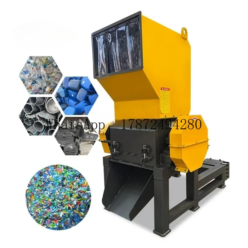 Small Waste Plastic PP PVC Film Pet Bottle Crusher Machine Plastic Crushing Grinding Shredder Washing Recycling