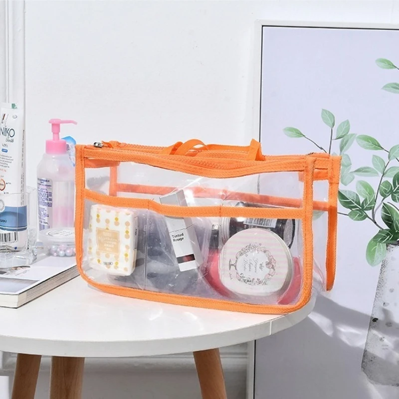 Transparent Handbag Organizers Lightweight Large Capacity Purse Organizer Insert Multi-purpose Portable Storage Bag