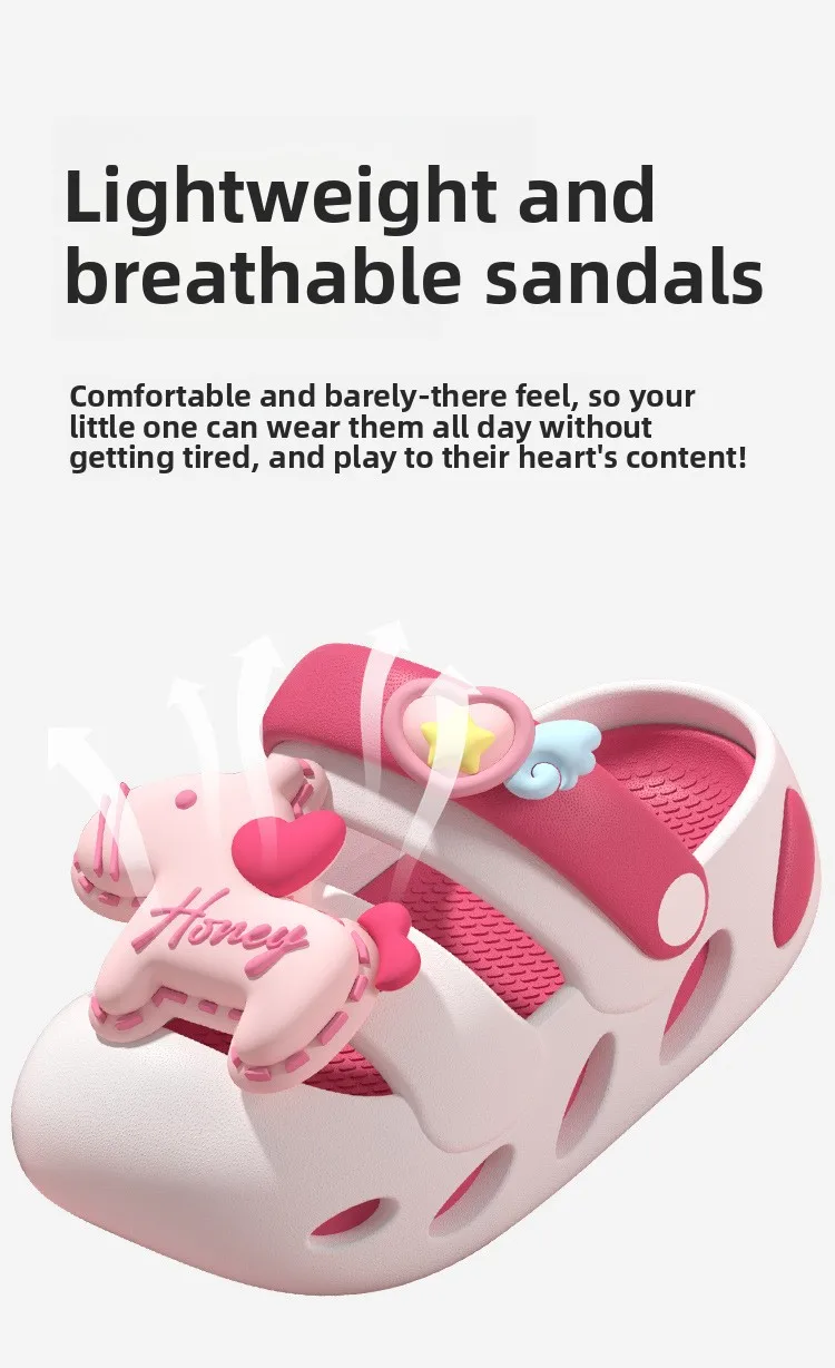 

Children's women's sandals summer new girls and girls indoor and outdoor soft-soled non-slip eva cartoon cool slippers