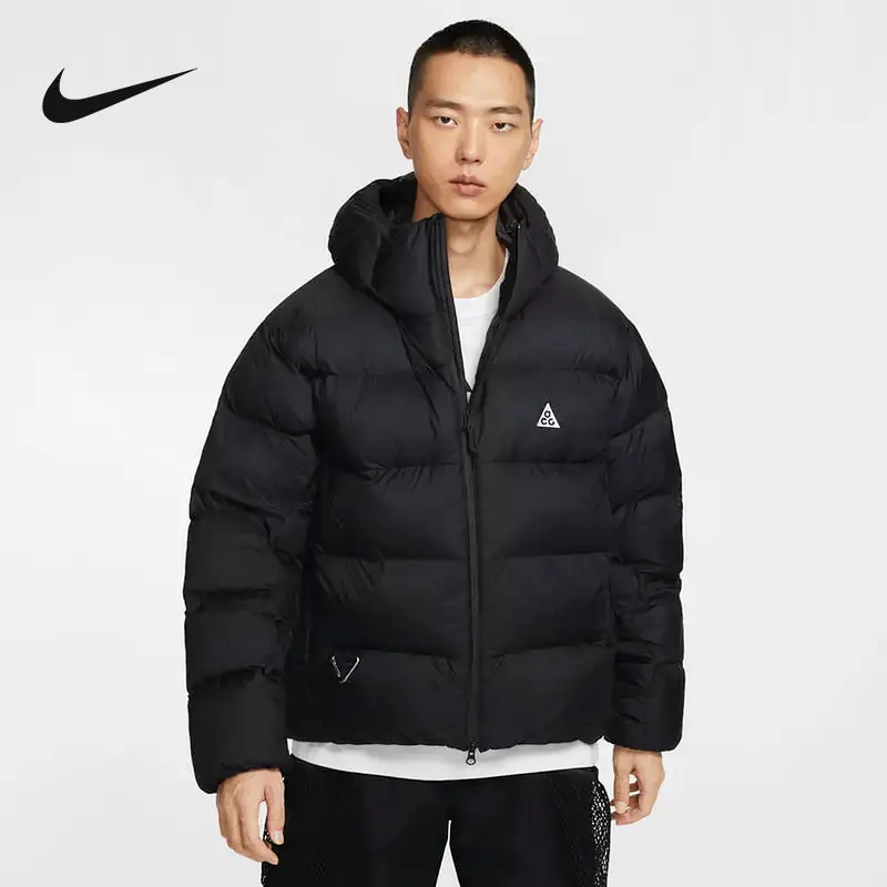 Nike ACG Men's Winter New Outdoor Casual Windproof Warm Hooded Sports P Cotton Cotton Clothing FV8911-010