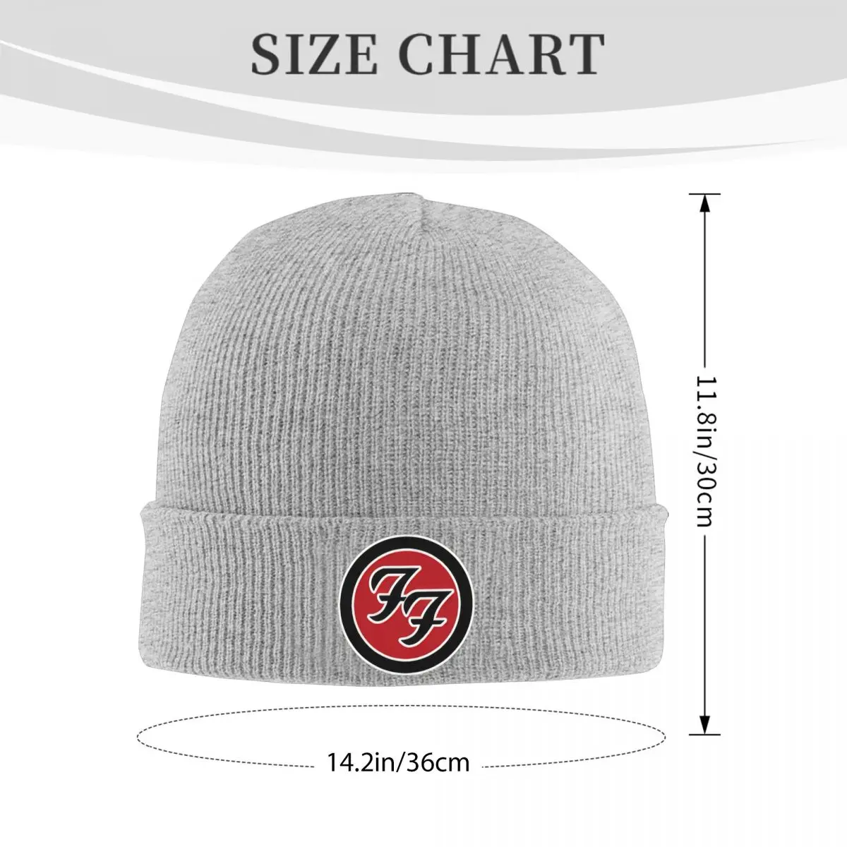 F-foo Fighters Beanie Hats Rock soud Bonnet Hats Men Women Unisex Cute Kpop Knit Hat Autumn Winter Graphic Elastic Caps