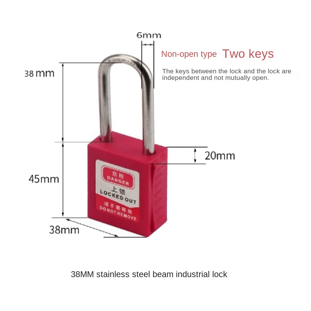 9 PCS Lockout Tagout Locks Tags Set- Lockout Locks Keyed Different Safety Padlocks Lockout Station Lock Out Tag Out Kit