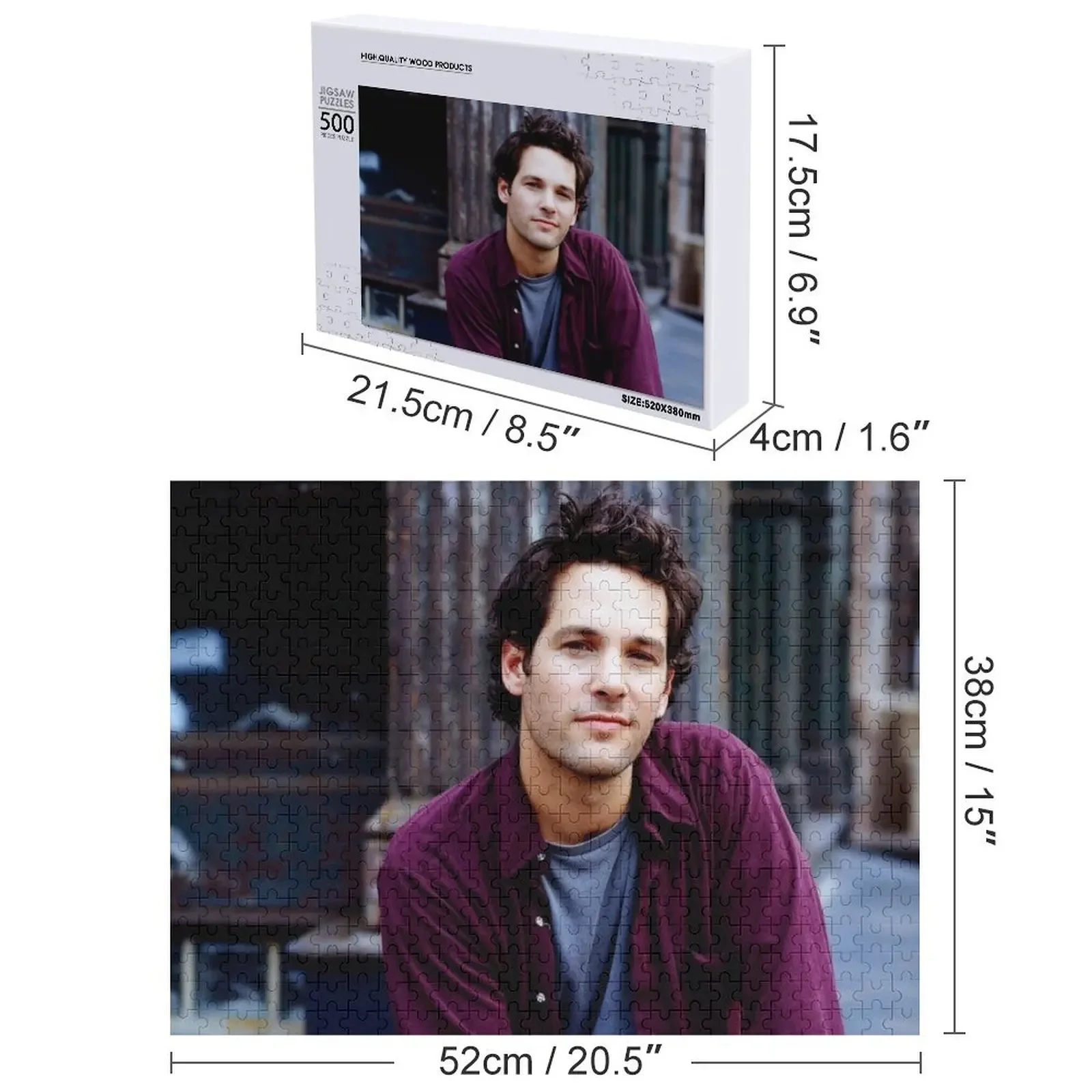 Paul Stephen Rudd Puzzel Houten Decor Schilderijen Gepersonaliseerd Speelgoed Houten Volwassenen Peuter Speelgoed Puzzel