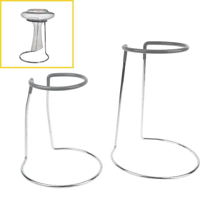 Creative Wine Decanter Drying Rack Simple Metal Decanter Holder Stand For Home Bar Kitchen Wine Bottle Drainage Display Storage