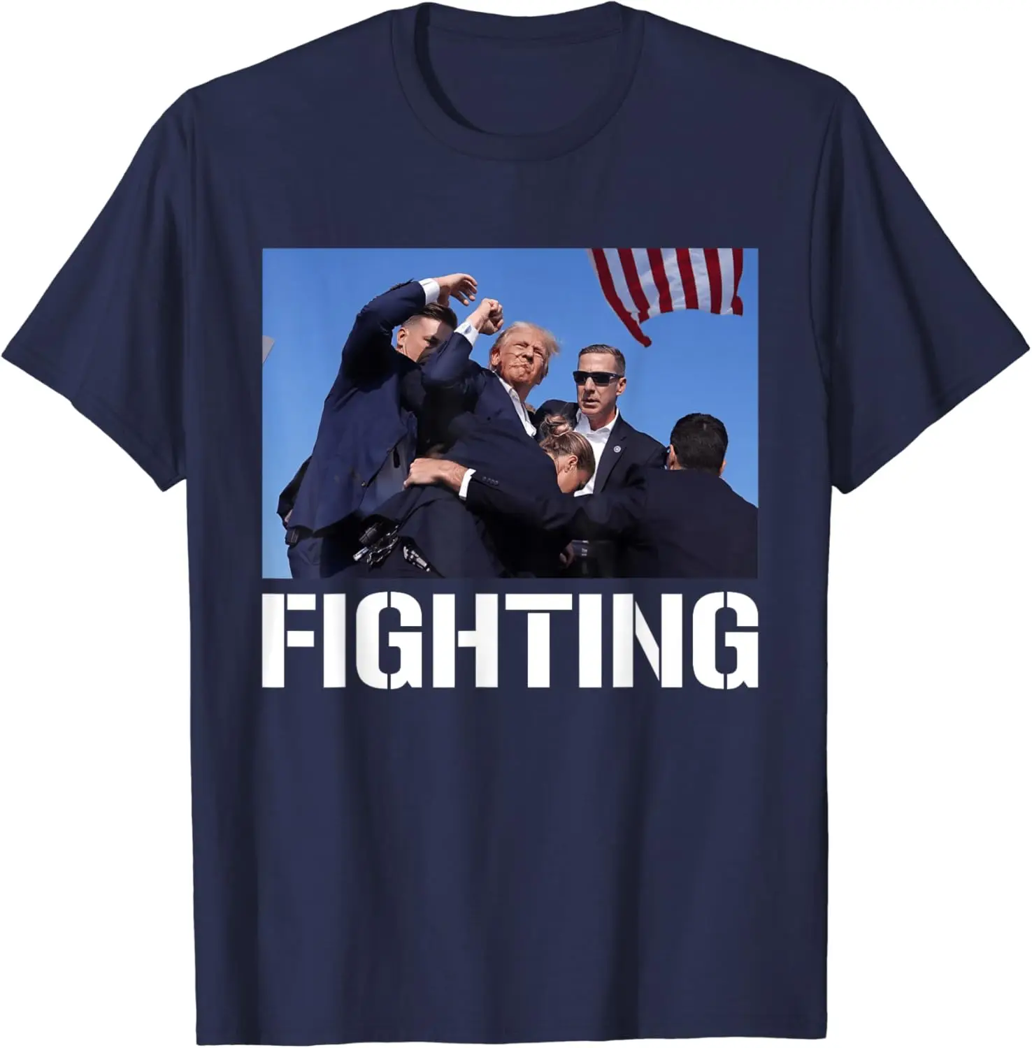 Donald Trump Fighting to Save America Patriotic Republican T-Shirt