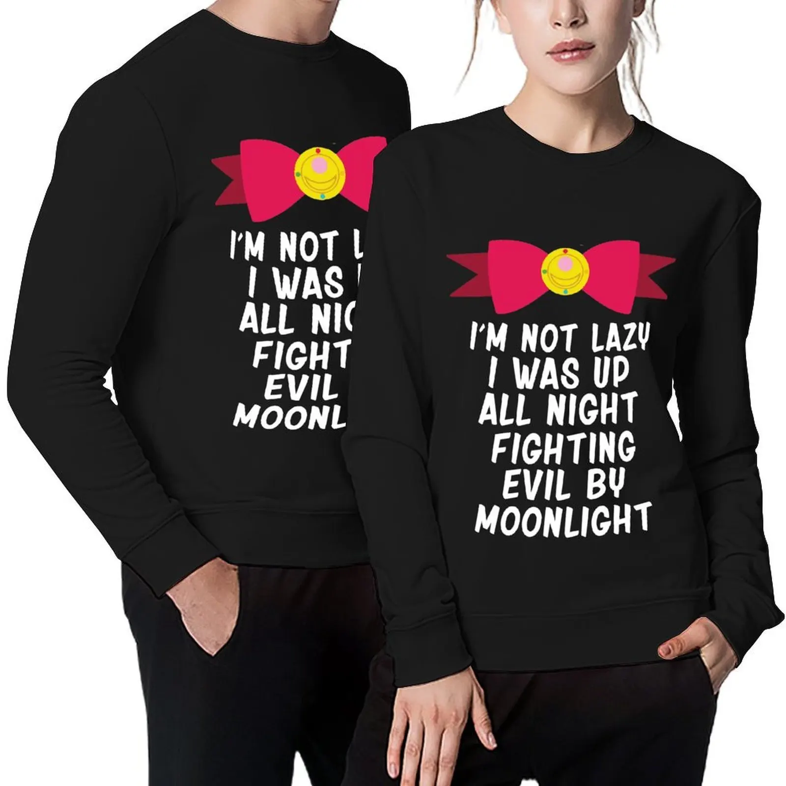 

Fighting Evil By Moonlight Pullover korean autumn clothes autumn new products mens clothing men clothes pullover