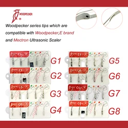 Original Woodpecker Ultrasonic Scaling Tip Dental Scaler Tips G1 G2 G3 G4 G5 G6 G7 G8 Fit EMS Satelec Acteon Dental Tools