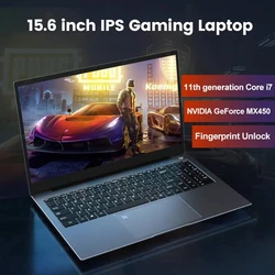 Ordenador portátil i7 i5 de 12ª generación para juegos, 15,6 pulgadas, IPS, i9, 10880H, i7, 1260P, NVIDIA, MX550, 2G, Windows 11, 10, NVMe, huella dactilar, Ultrabook, Notebook