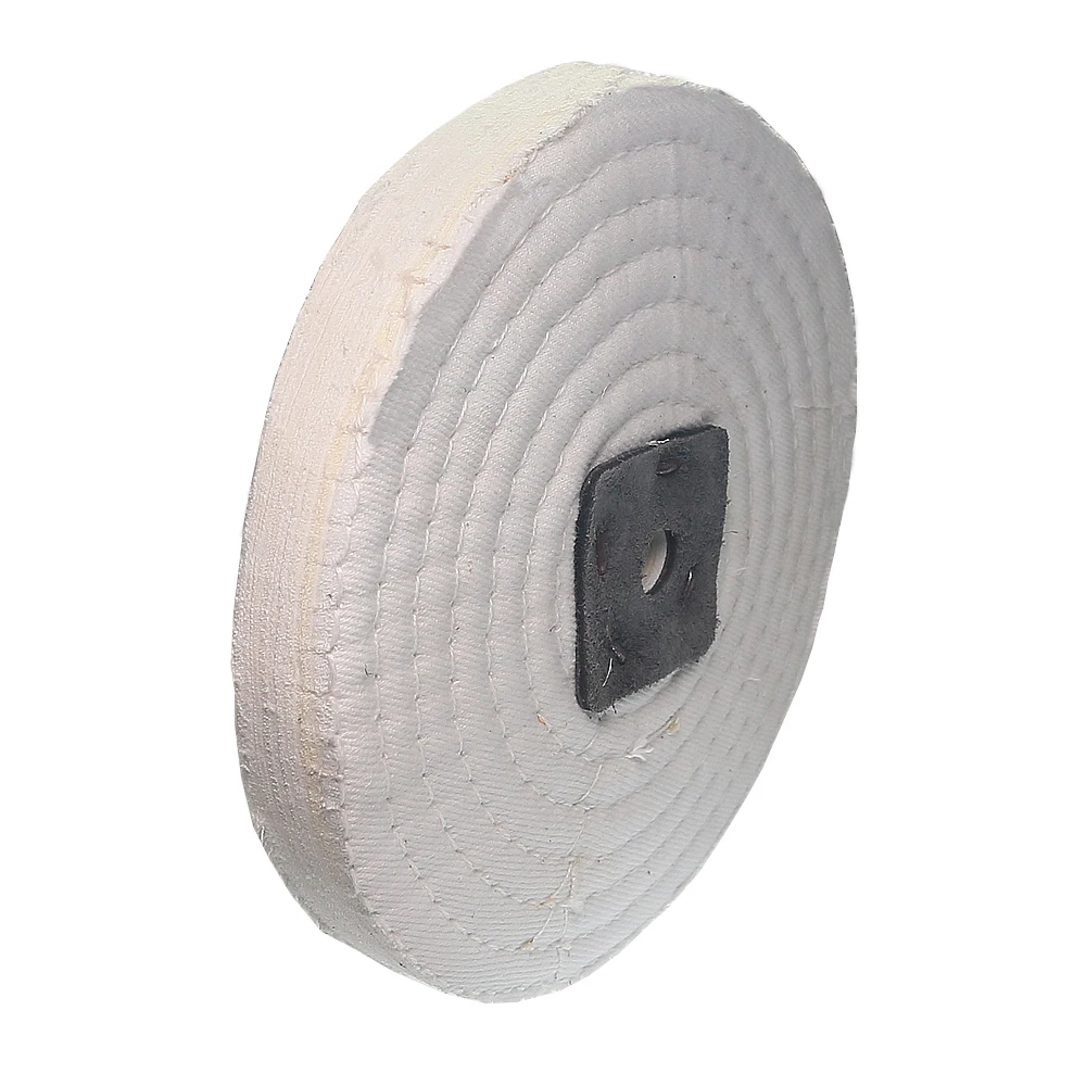 1 piece Sewn Cotton Cloth Stitched Fabric Buffing Wheel Polishing Wax for Stainless Steel Mirror Finish
