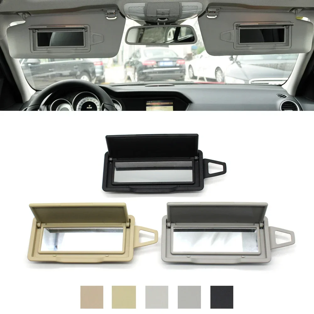 W204 X204 Car Sun Shade Visor Makeup Cosmetic Mirror Cover For Mercedes BENZ C GLK C204 C200 C250 C260 GLK300 2048104510