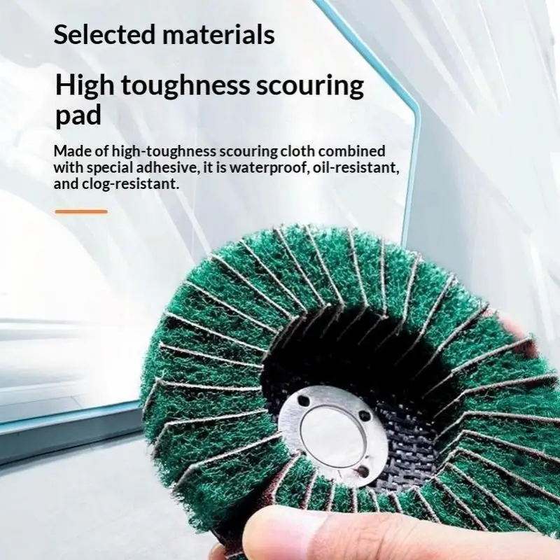 Non-Woven Flap Polishing Wheel Disc Weld Seam Cleaning Abrasive Tool for Angle Grinder Metal Grinding Polishing
