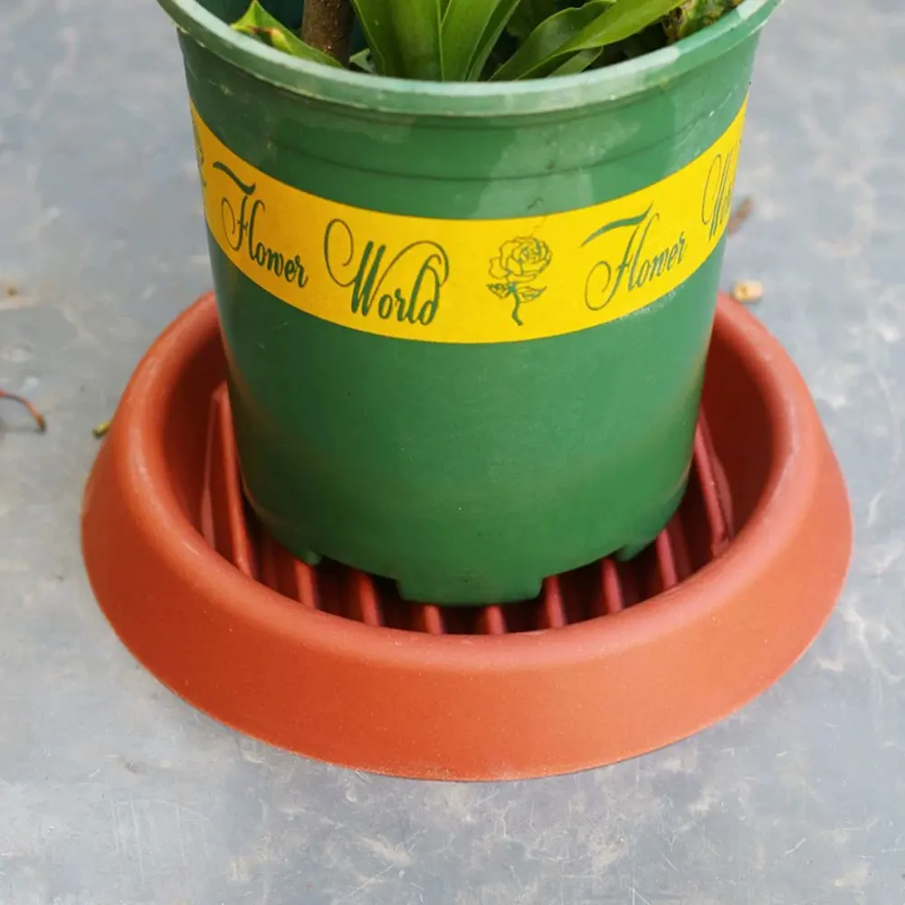 Plant Pot Base Breathable Tray Mold DIY Plaster Resin Coaster Round Plant Dish Drip Tray Concrete Casting Silicone Mold