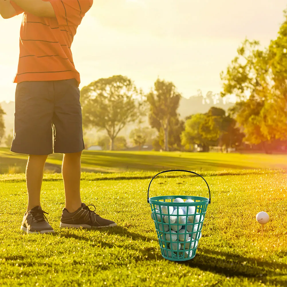 

2 Pcs Golf Pick up Basket Ball Bascket Baskets Holder Storage Bucket with Handle Portable