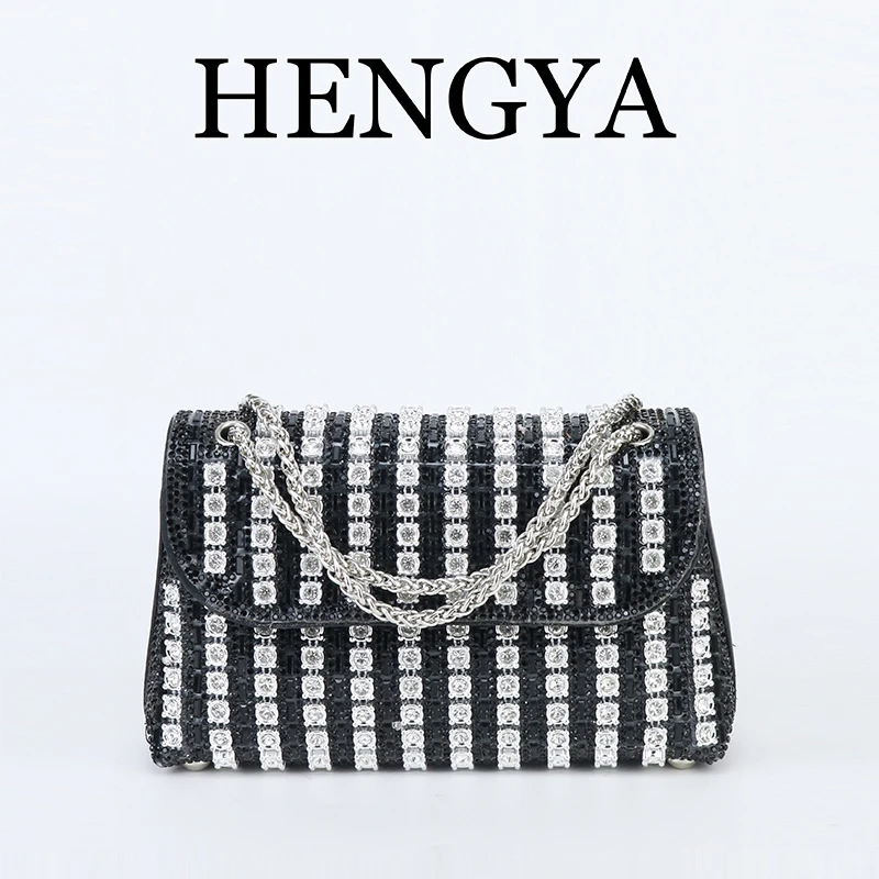 The new fashion lady temperament holding bag shiny dinner bag Banquet bag can be one shoulder crossbody senior formal