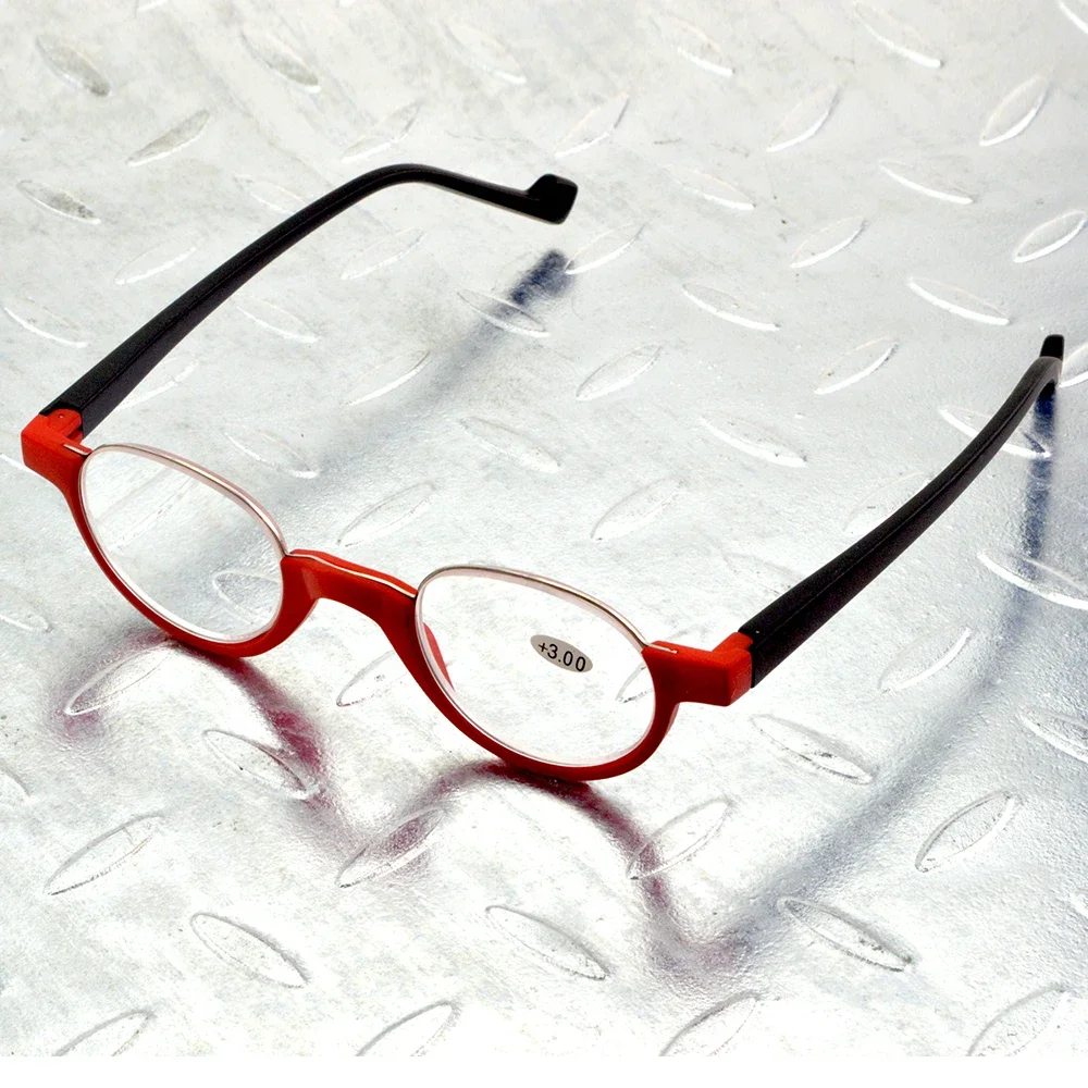 

Red Handcrafted Mini Classic Fashion Round Retro Multi-layer Coating Reading Glasses +0.75 +1 +1.25 +1.5+1.75 +2 +2.25 to +4