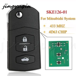 jingyuqin Remote Car Key 433Mhz 4D63 Chip SKE126-01 For MAZDA Car 2 M2 Demio /3 M3 Axela/ 5 M5 Premacy / 6 M6 Atenza / 8 M8