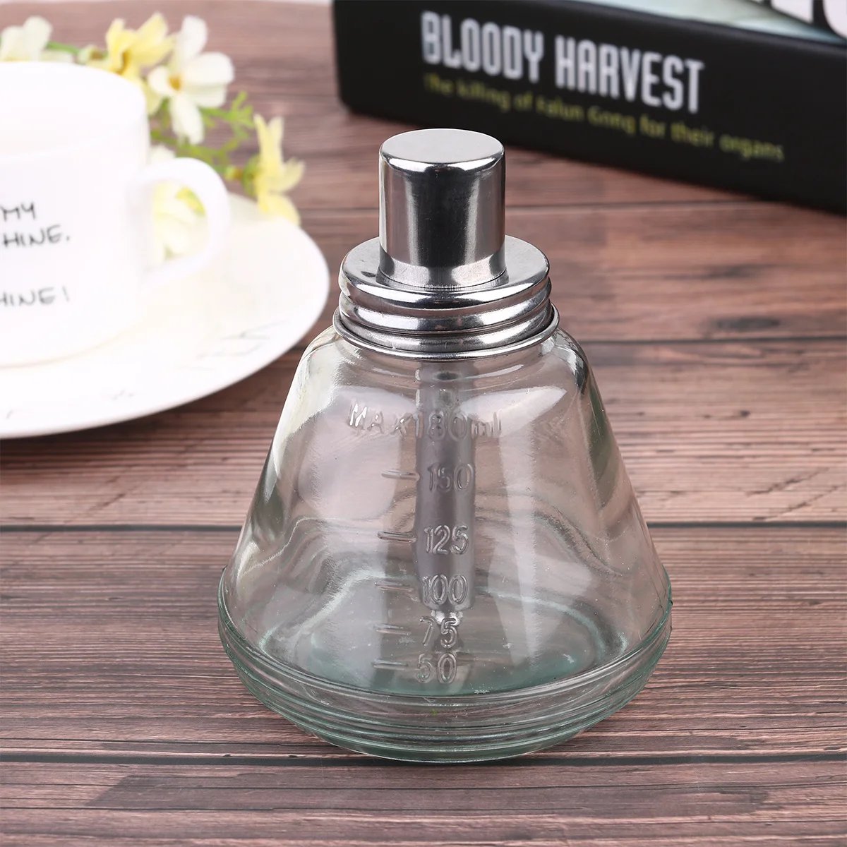 

1Pcs 180Ml Heavy Duty Glass Alcohol Bottle Safe Portable Storage Container for Travel Home Outdoor Use Dispenser Sub Bottle