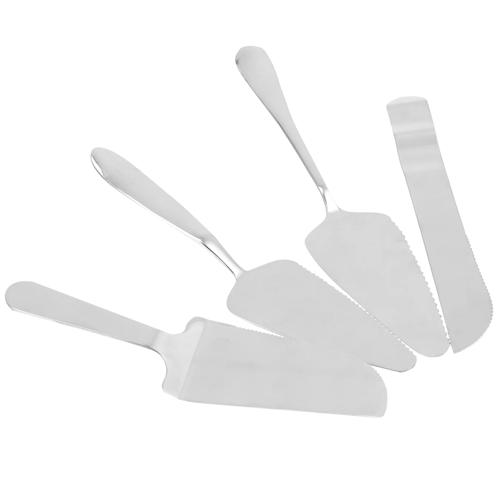 

4 PCS Bread Cake Spatula Cheesecakes Pizza Dessert Slicer Server Stainless Steel