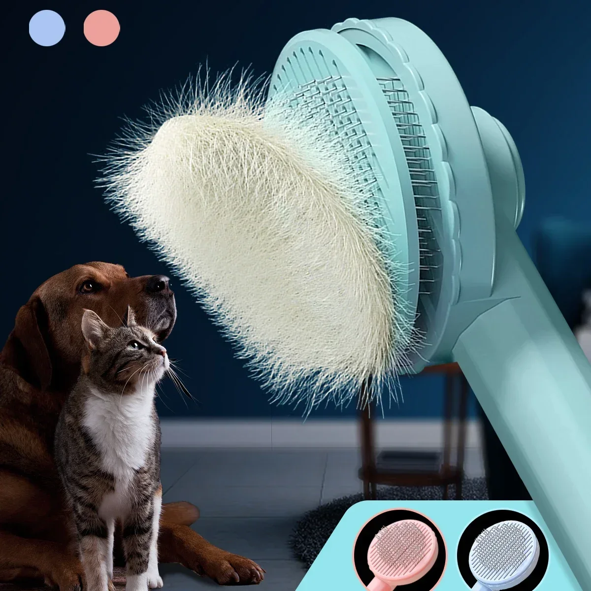 Brosse de toilettage pour animaux de compagnie, peigne pour enlever les poils de chat, épilateur pour chiots et chatons, accessoires de toilettage