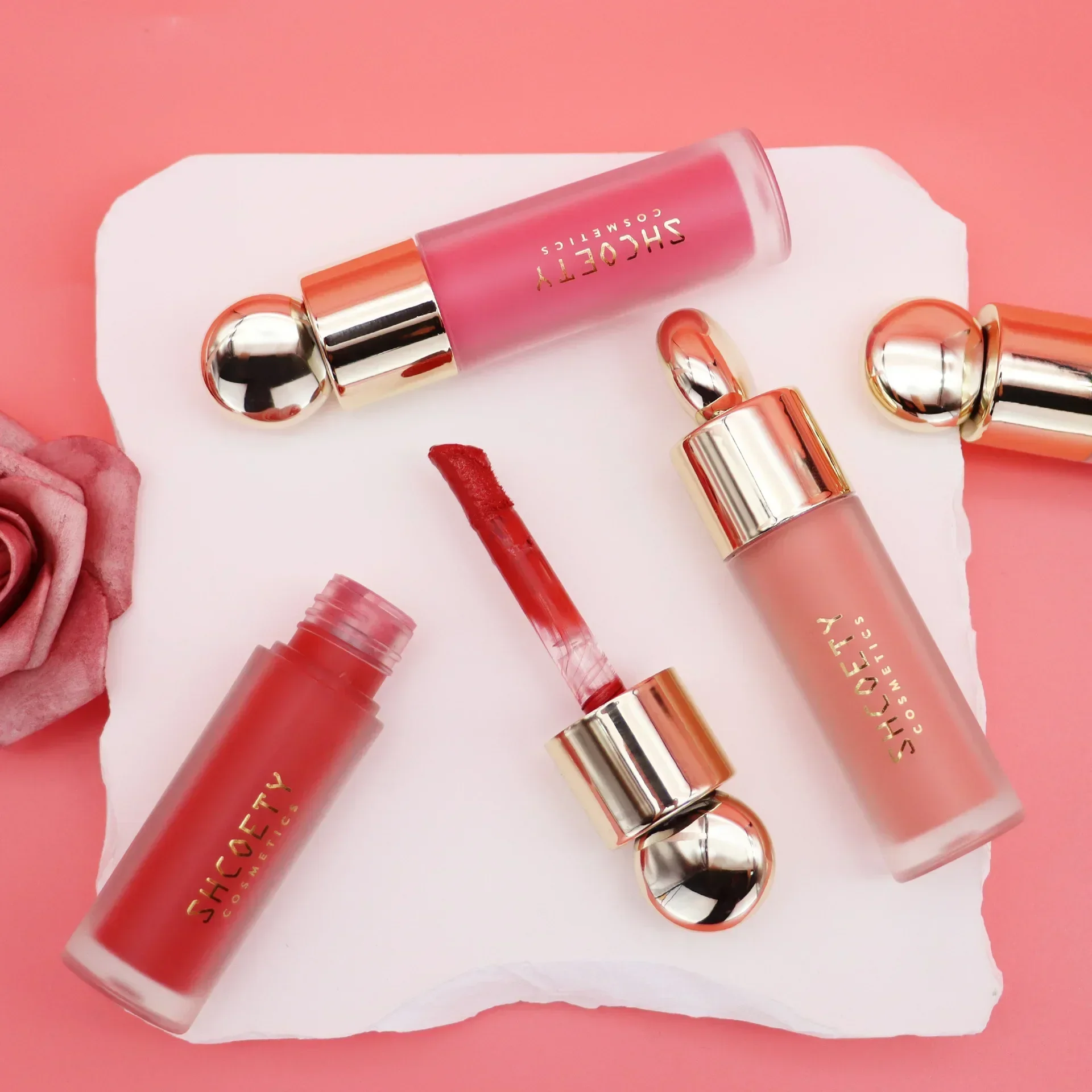 Rubor líquido, sombra de ojos mate de terciopelo, pigmento Facial, polvo duradero, guardabarros, hermosa crema Natural, naranja, melocotón, rubor raro, maquillaje