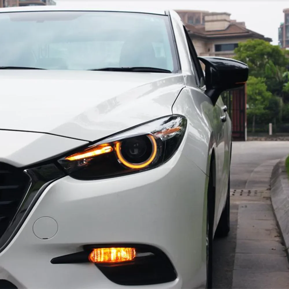 

Headlight headlamp assembly for Mazda 3 Axela 17-19 led drl low and high beam turn signal hid xenon lamp car accessories