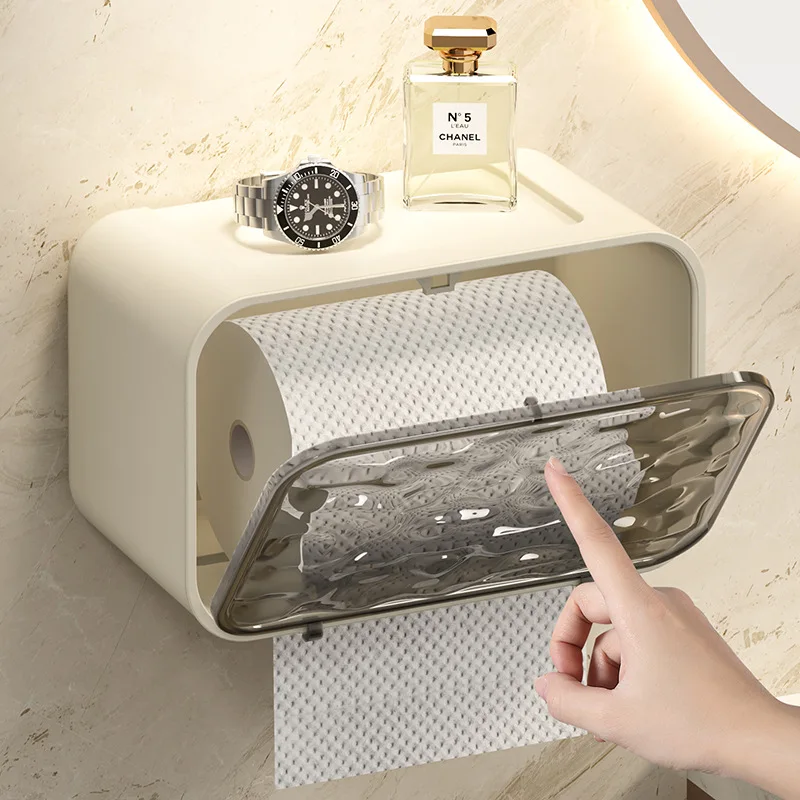 

Пластиковая коробка для салфеток, настенный держатель для рулонов, коробка для туалетной бумаги, коробка для салфеток, Диспенсер, многофункциональный прозрачный