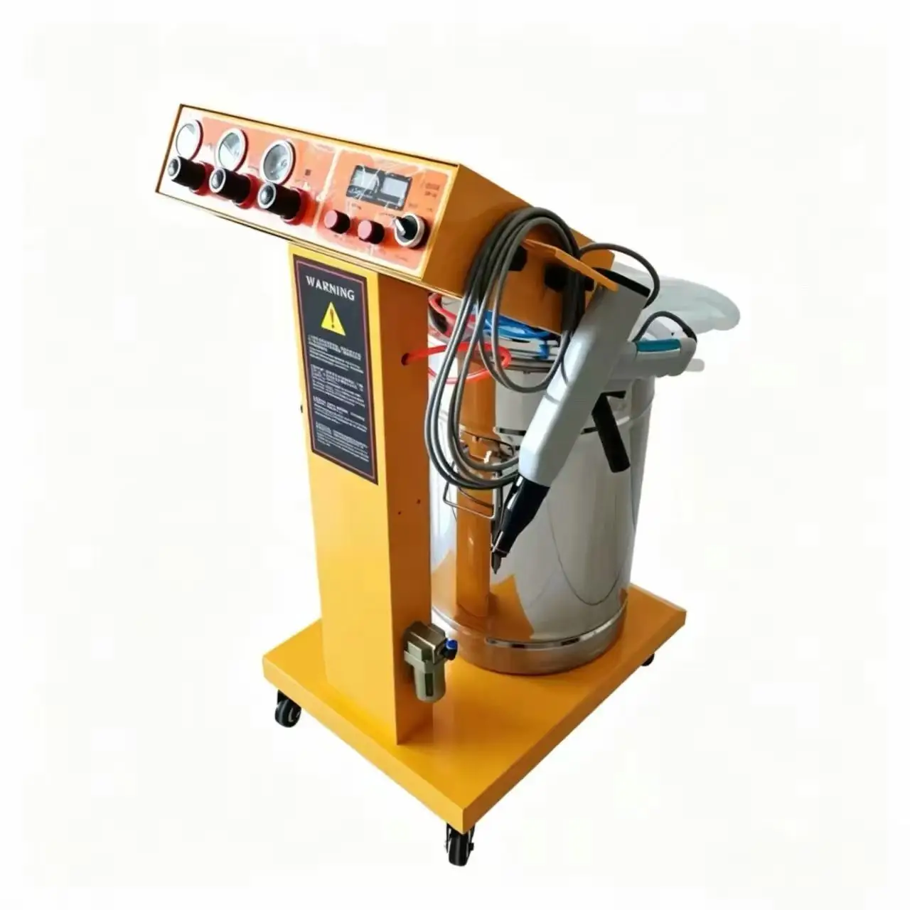 Cheap Manual Powder Coating Machine with Spray Paint for Car Wheels Featuring 45L Hopper Tank