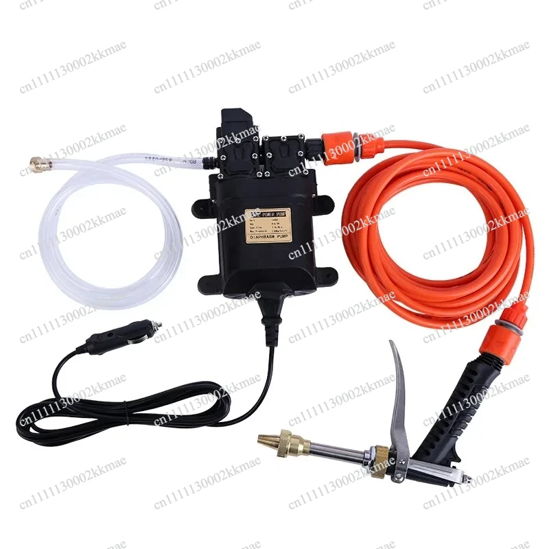 BESTSELLING12V Car Wash Water Pump Vehicle Mounted Electric Car Wash Machine High-pressure Water Gun Household Portable Car Brus