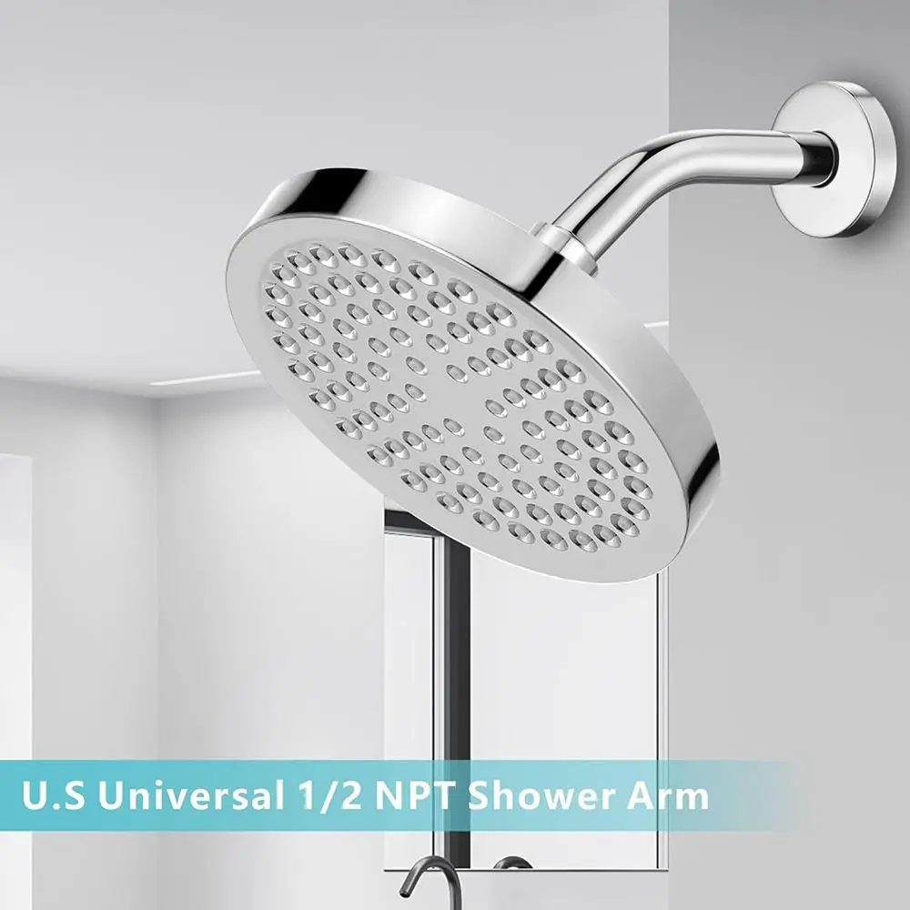 New Stainless Steel Shower Pipe Wall Mounted Silver Shower Arm Arm Bracket
