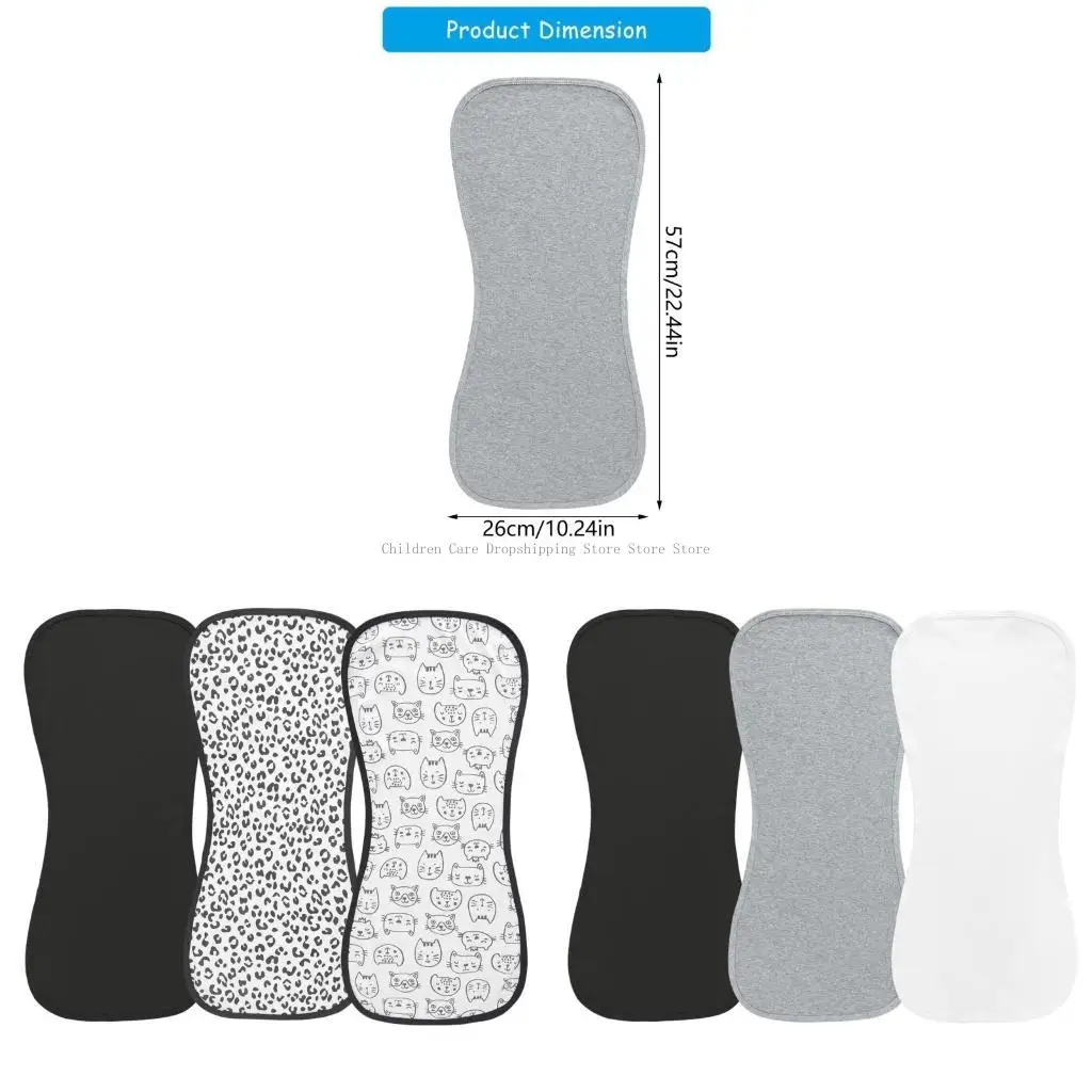 

Пакет 3pcs/5pcs Baby Burp ткани для новорожденных и младенцев мягкое впитывание хлопка слюни