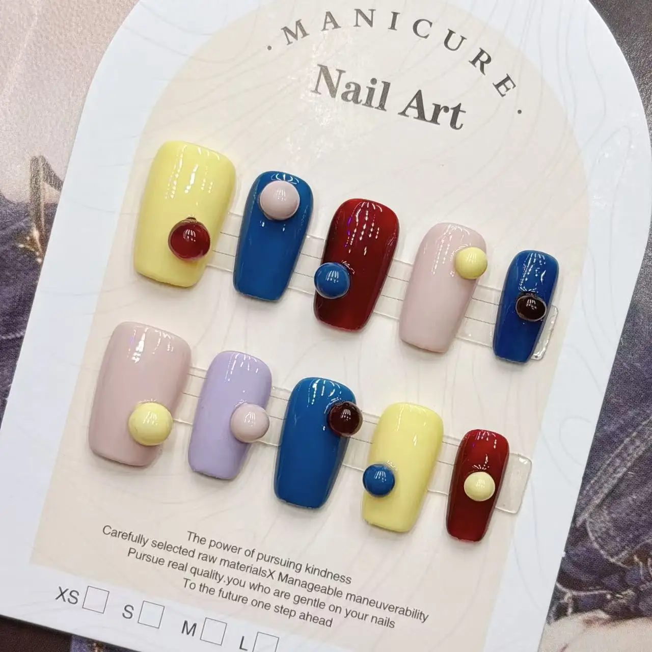ملون ملون بارد وأنيق قسط الراقية اضغط على الأظافر، أشكال مربعة قصيرة واللوز، بالجملة، صناعة يدوية #4