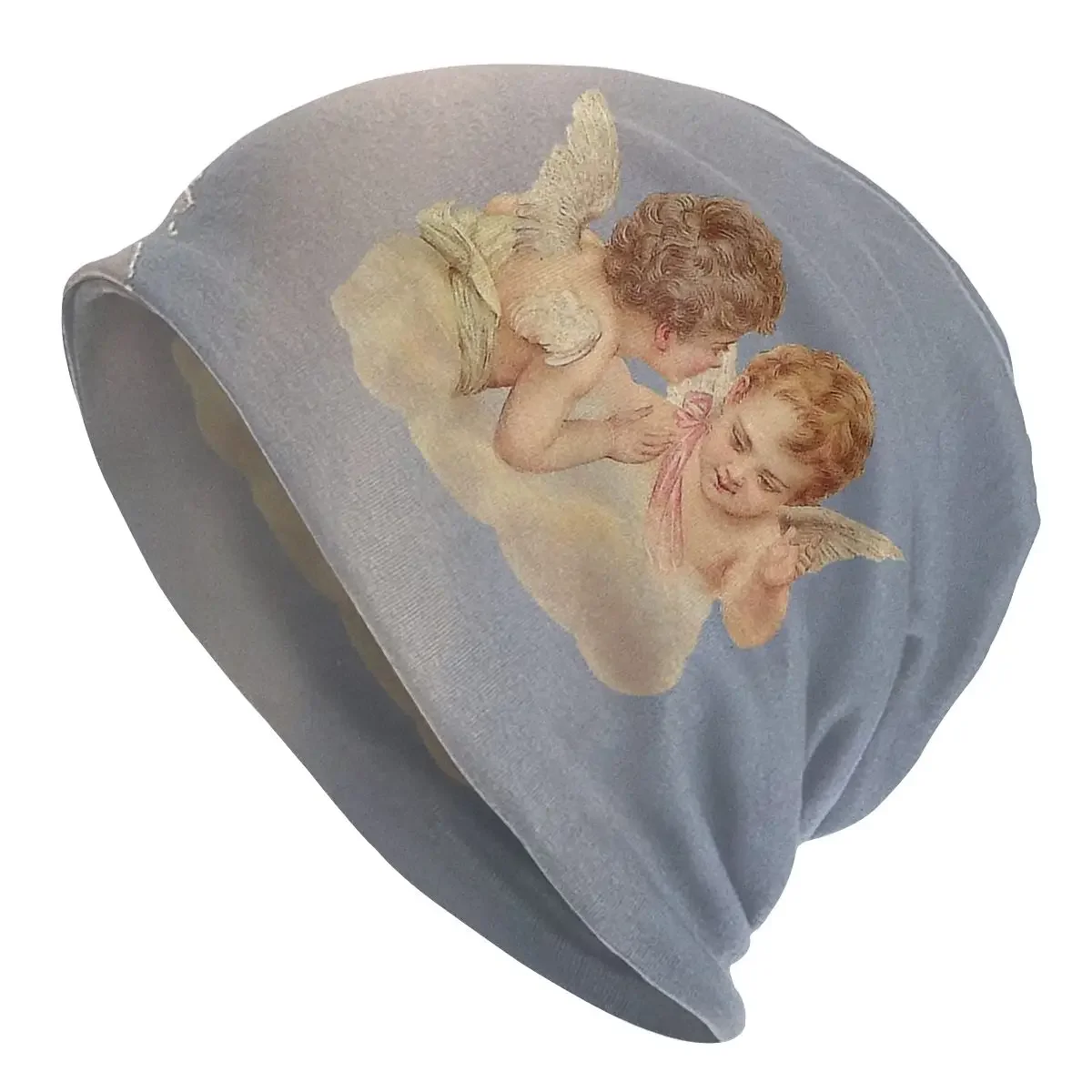 Renaissance Angels Angel In Sky Cherubs Cupid Men Women Beanies Windproof Ski Cap Double Layer Fabric Bonnet Hat