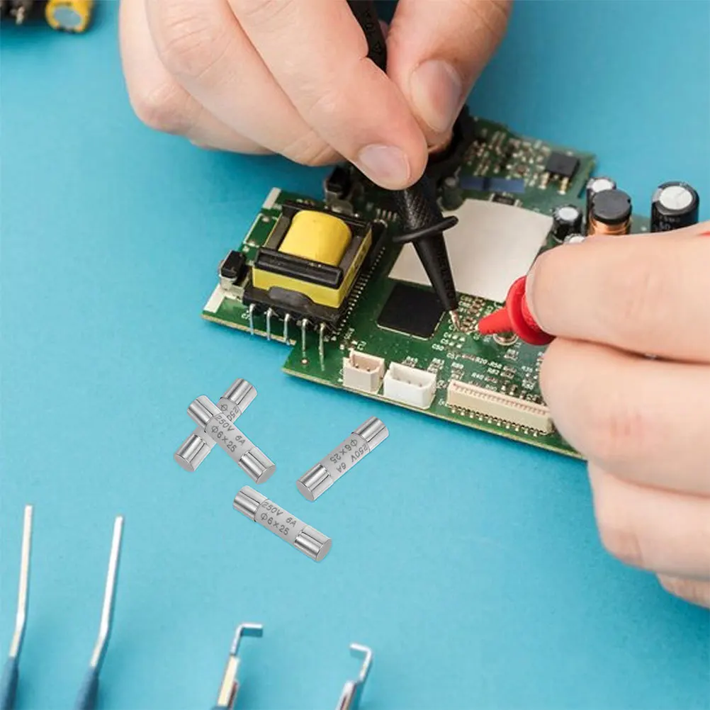 20 قطعة الصمامات الرقمية المتعددة أنبوب السيراميك استبدال المتعدد ملحق تجربة توريد فيوز أنابيب تجربة الملحقات