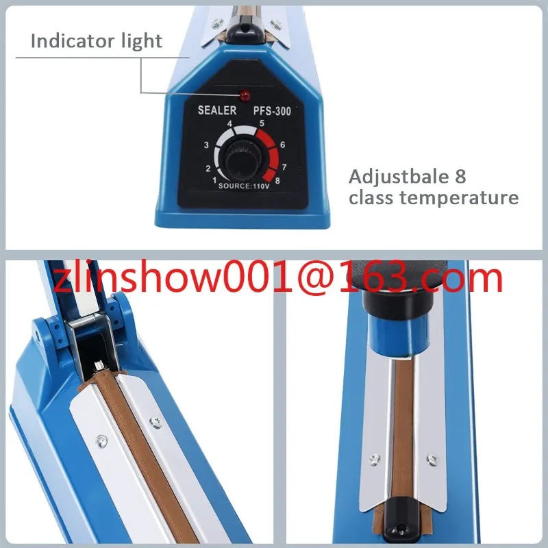 400mm Plastic Bags Impulse Sealer Machine Plastic Bag Manual Sealing Machines Snack Packing Bag Heat Sealer Sealing Machine