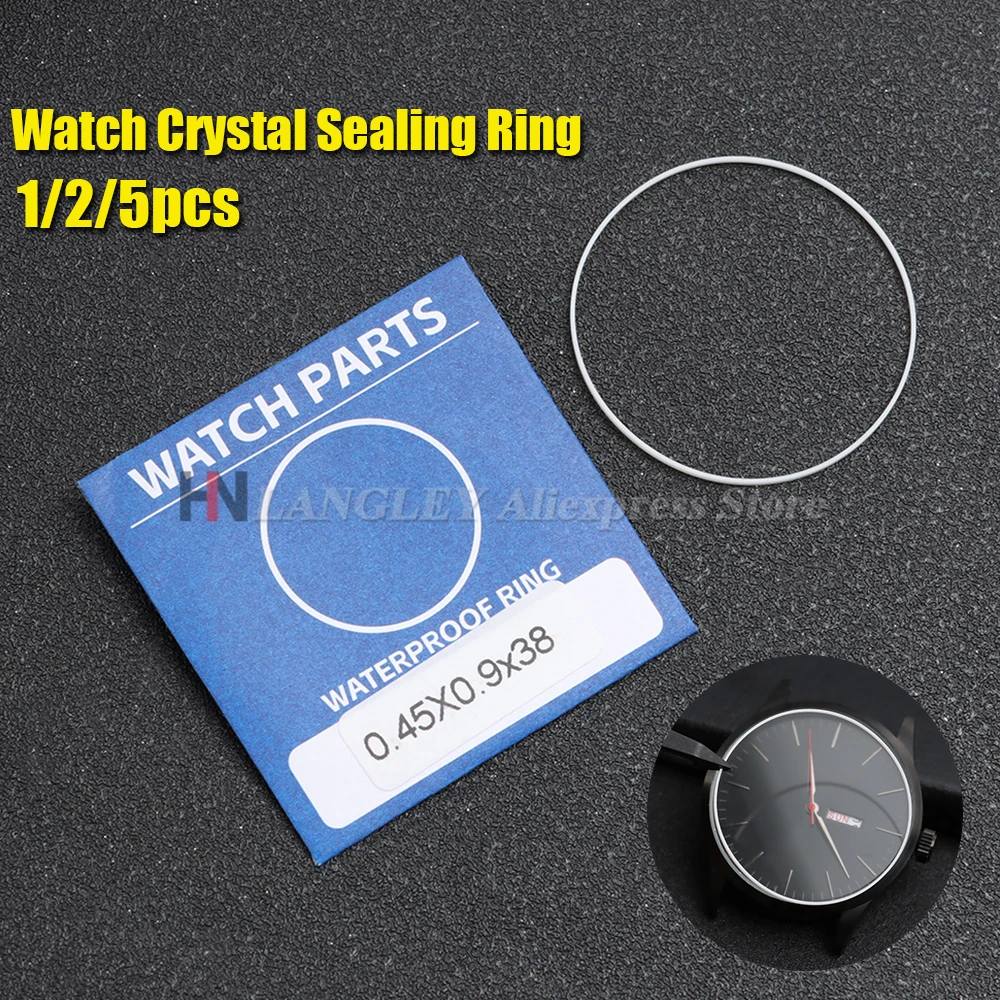 

1/2/5 шт. 0,45 мм резиновые водонепроницаемые уплотнительные кольца для часов 30-38,5 мм, уплотнительное кольцо для передней крышки корпуса часов, инструменты для ремонта часов