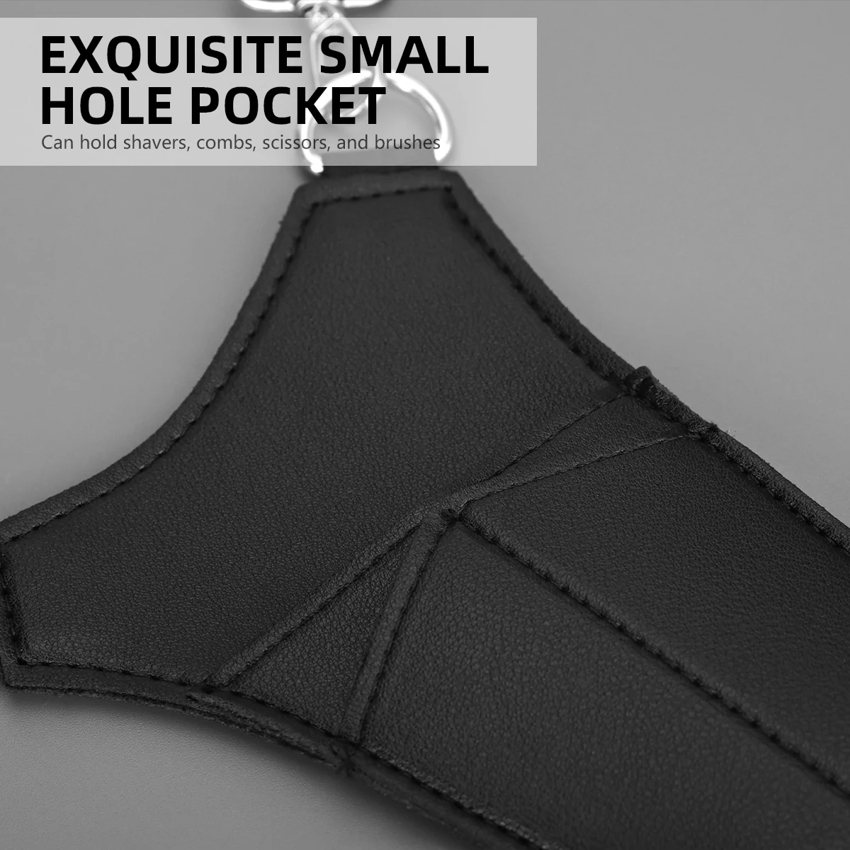 PU Leather Barber Scissor Waist Holster, Adjustable