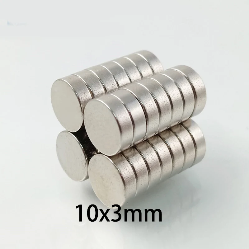Assortiment d'aimants 20/50 pièces-10x3mm et 8x5mm, différentes épaisseurs pour tous les projets de bricolage, artisanat et usage domestique
