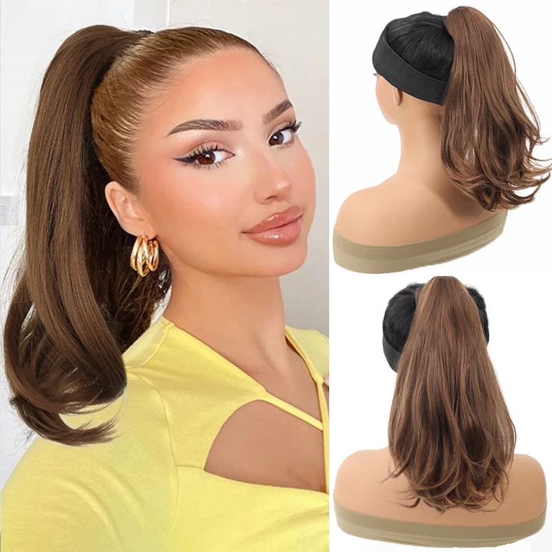 Ponytail Extension Synthetic Hair Long Curly Claw Clip in Ponytail Natural Looking Hairpiece Ponytail for Women