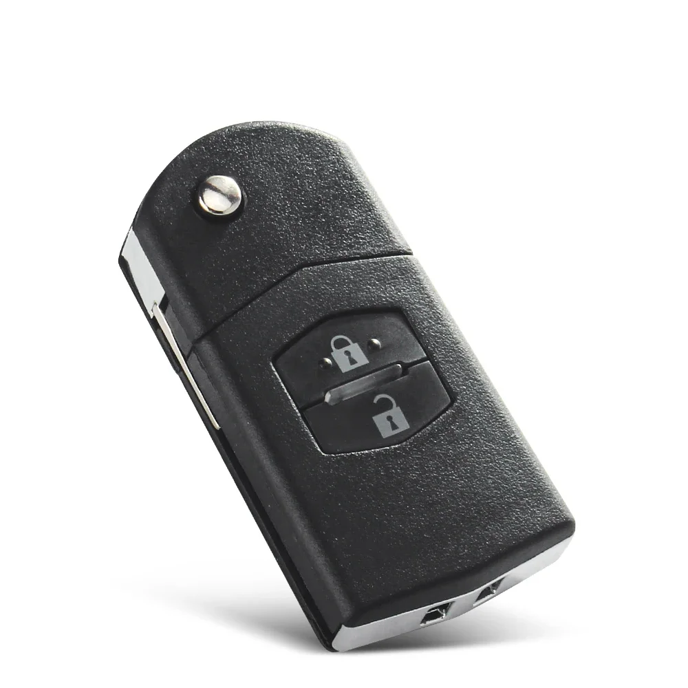 KEYYOU 2/3/4 Buttons Remote Key Case Fob Shell Flip Folding For Mazda 2 3 5 6 M6 MX5 CX5 CX7 CX9 RX8 2011-2015