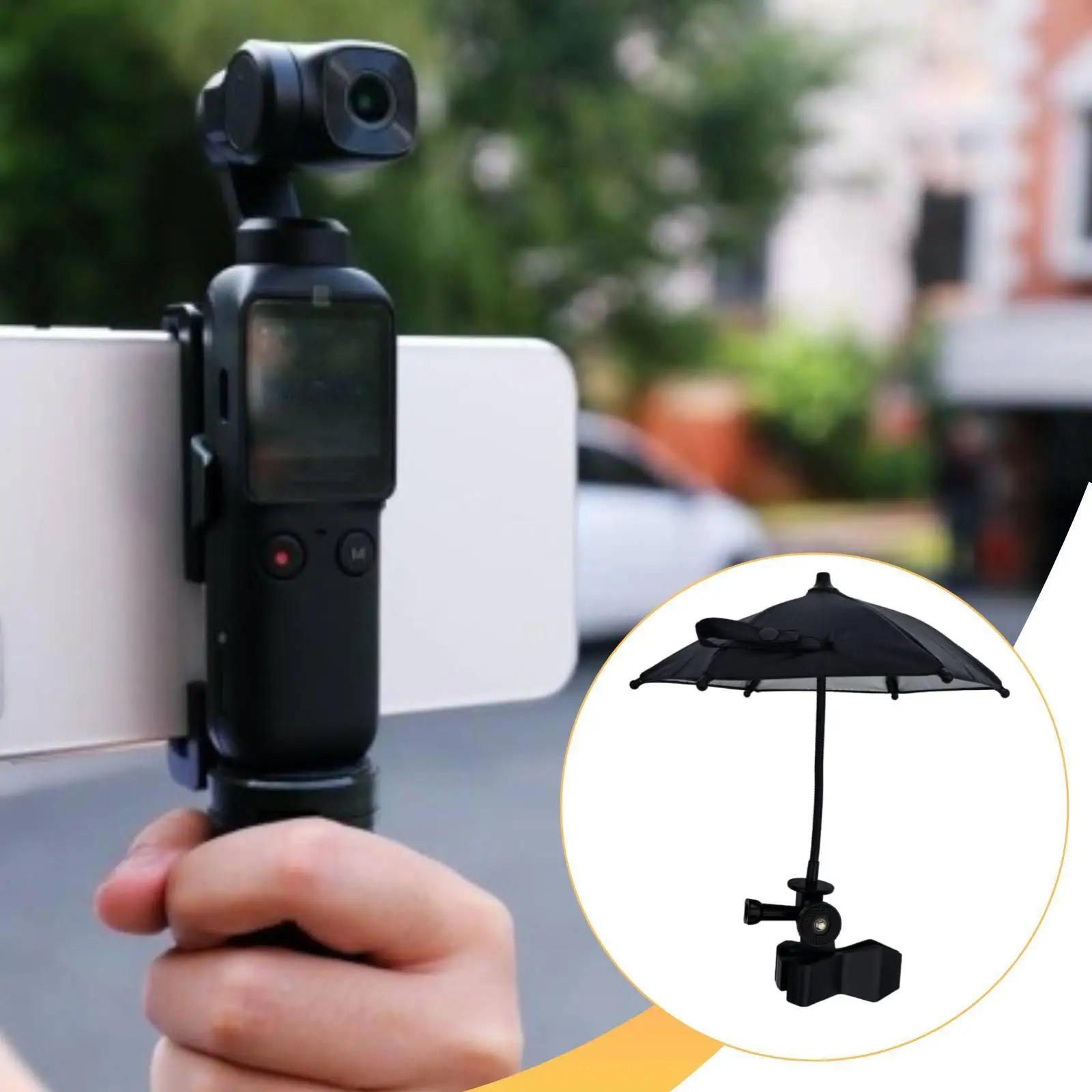 Practical Portable Umbrella Rain Protection Durable Camera Accessory for Pocket 2 3 Durability Rain Umbrella