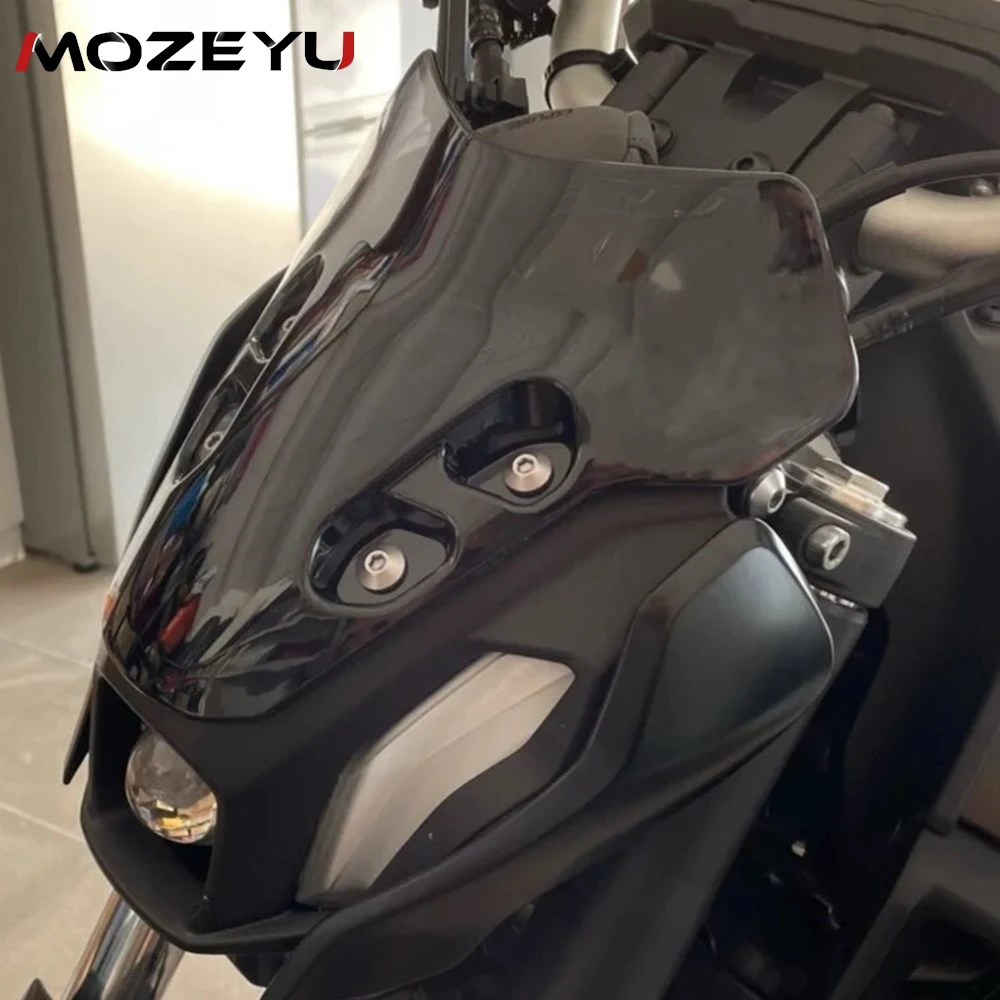 2023 2022 2021 Motorcycle Windshield Windscreen Wind Deflector Guard For YAMAHA MT07 FZ07 MT 07 FZ 07 2013 2014 2015 2016 2017