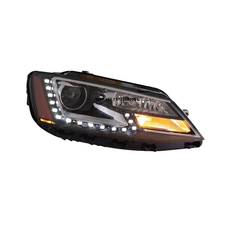 2 Pieces for Jetta MK6 LED Headlight 2011 2017 Year Headlamp Upgrade VW Jetta Accessories VW Car Head Light Lamp