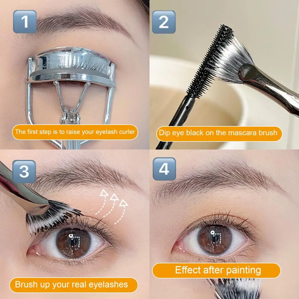 Lash Brush Durable Good Ductility Eyelash Brush Folded Fan-shaped Eyebrow Makeup Brush Makeup Tools