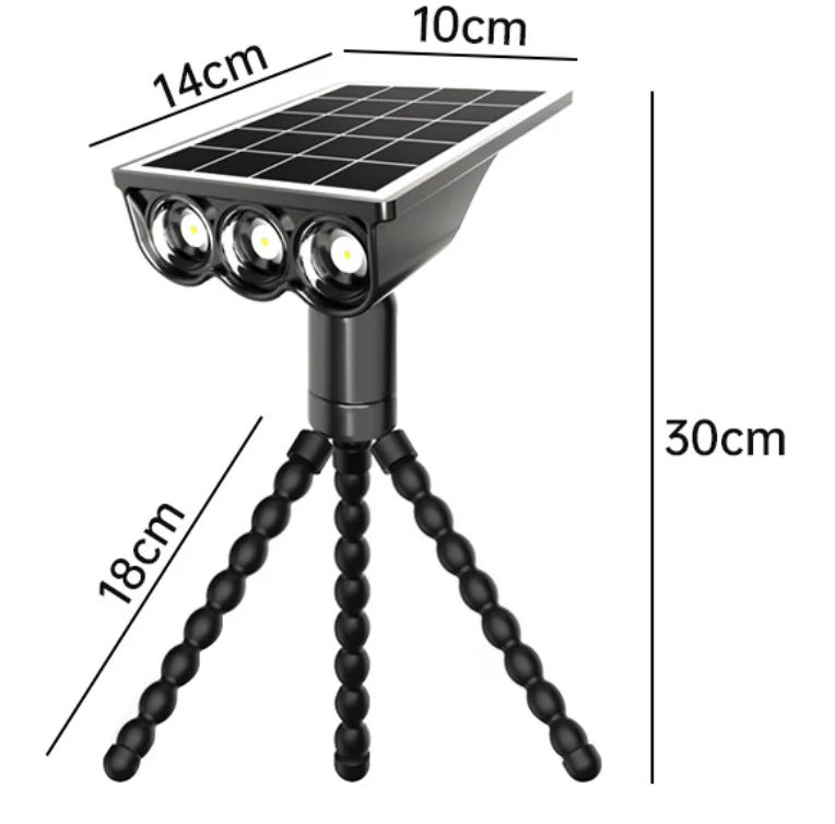 Solar Spotlight Solar Energy Octopus Light Outdoor Garden Courtyard Railing Versatile Clip Light